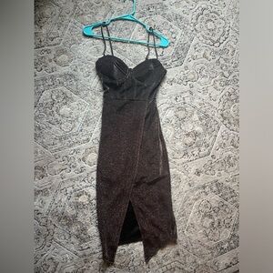 Juniors formal dress.  Brown sparkle Size small. Excellent condition.